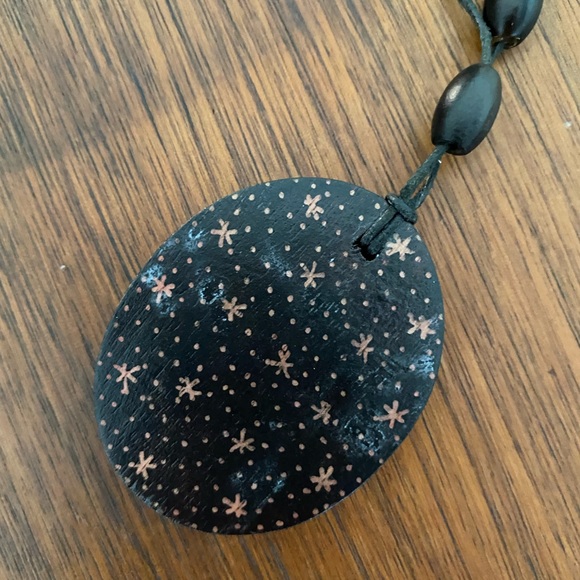 NWT Hand Painted Artisan Boho Adjustable Necklace - Picture 6 of 11